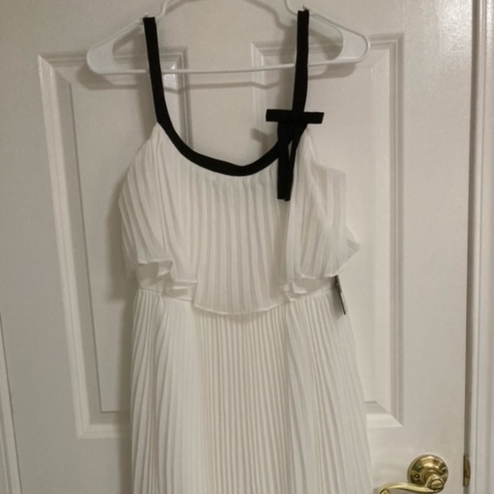 Karl Lagerfeld Chiffon Bow-Detail A-Line Dress